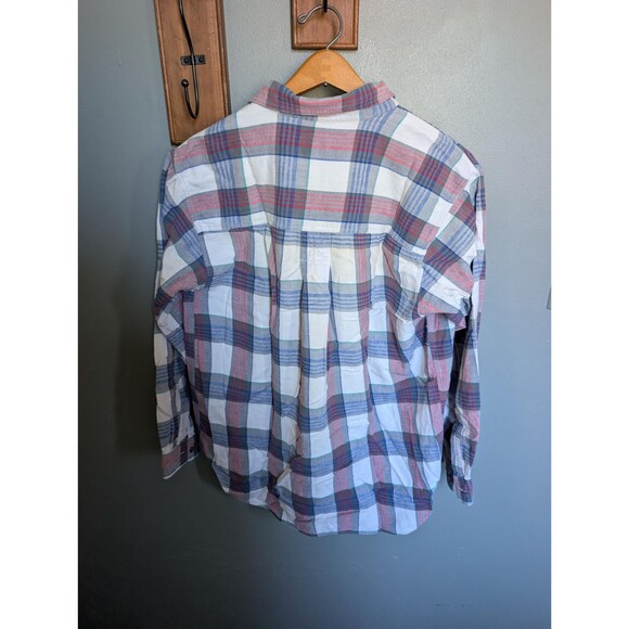 90s Colours by Alexander Julian Plaid Flannel Shirt: Vintage Flannel Size Mens L - Picture 2 of 8